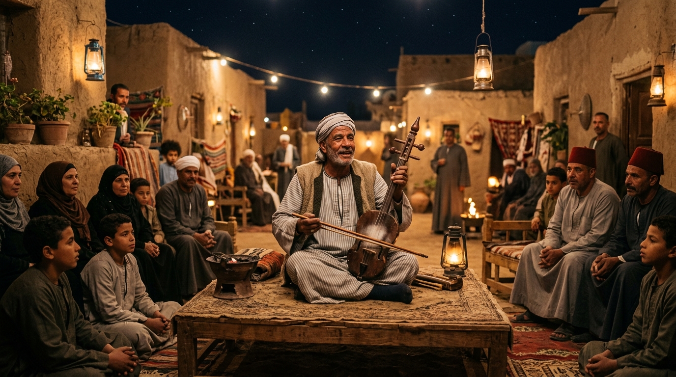 سهرة الربابة والحكايات الشعبية