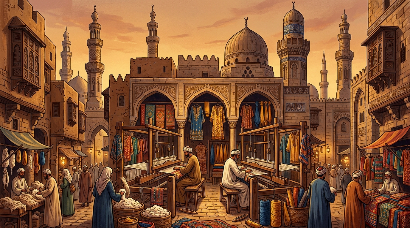 سوق النسيج في المحلة